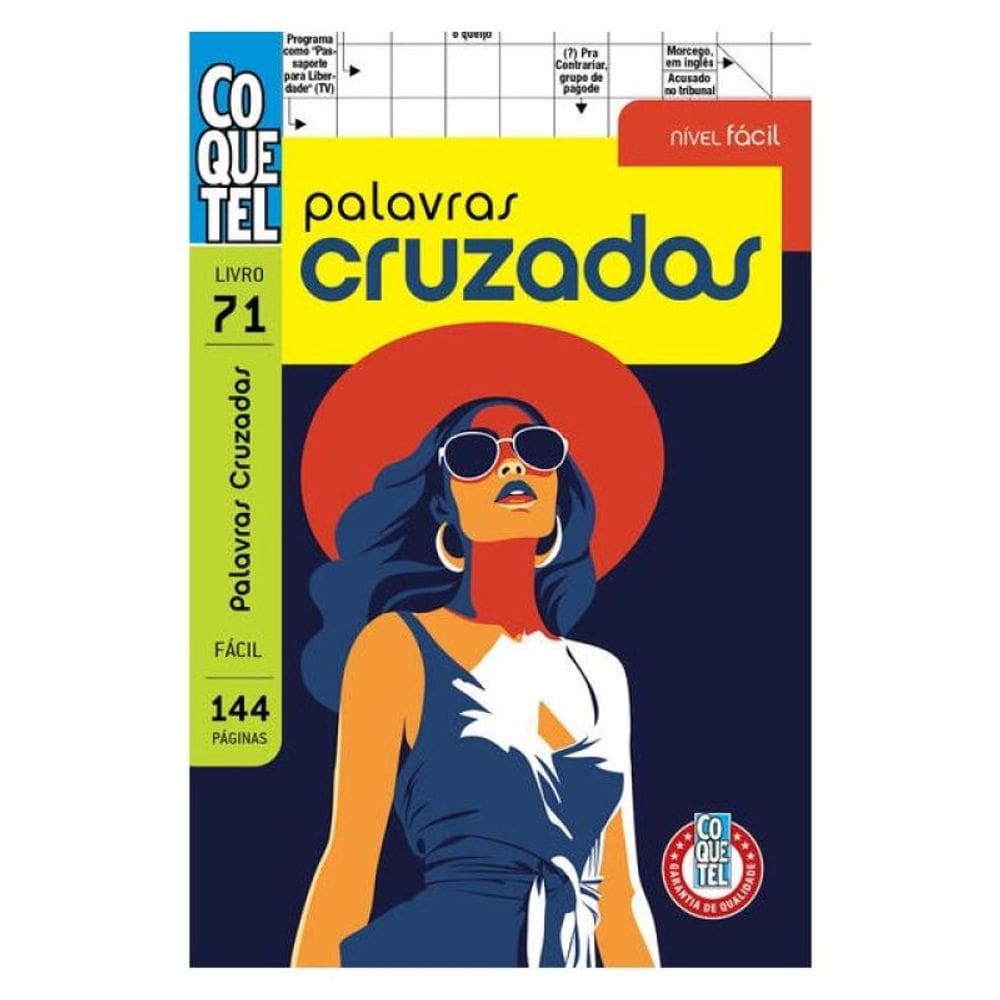 Livro Coquetel Palavras-Cruzads Fácil 71