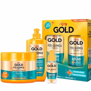 Kit Niely Gold Pós-Química Poderoso 5 Itens