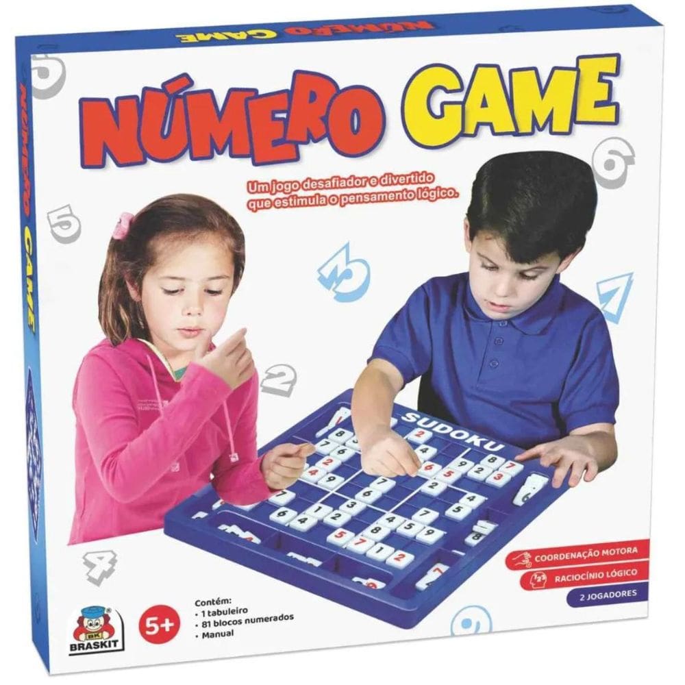Sudoku Número Game Blocos Numerados 1209 - Braskit