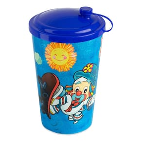 Copo do Patati Patatá 550 ml com Tampa Azul Arqplast