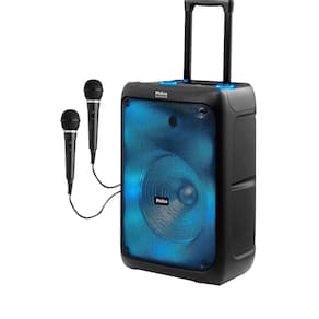 Caixa de Som Amplificada Philco PCX5200 Portátil Full LED 600w-2 Mic