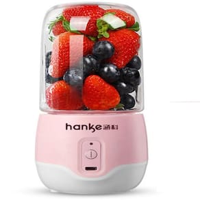 Liquidificador Sem Fio Mixer Portatil Rosa Mini Smoothie Sucos Vitamina Fitness Usb Recarregavel
