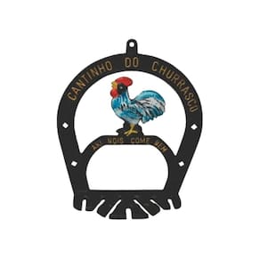 Suporte Porta Espetos modelo Galo Aluminio Fundido