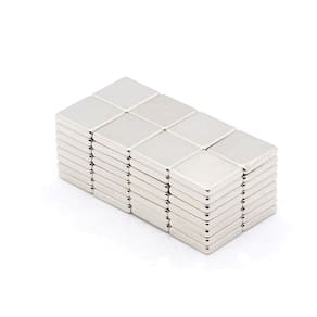 10pcs. Imã De Neodímio Quadrado Pastilha 10x10x2mm - N35