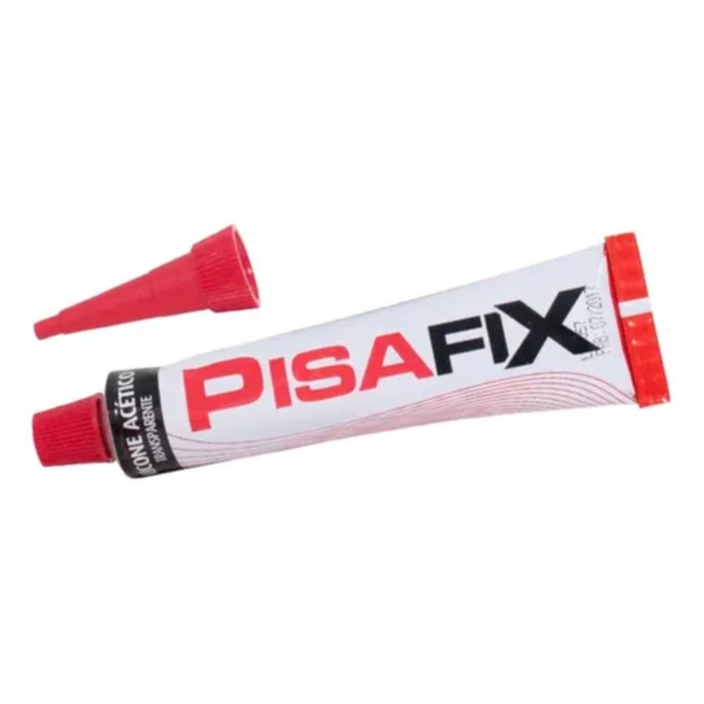 Adesivo Silicone Incolor Acético Bisnaga 50g Pisafix