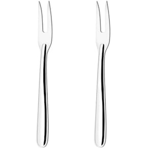 Kit 2 Garfos Trinchante Para Churrasco 24cm Grande de Cortar Carne Cozinha Inox Taumer