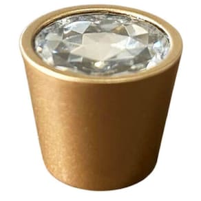Kit 30 Puxadores Ponto Para Móveis Dourado Trend Diamante Ga