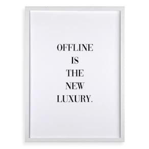 Quadro Offline Is The New Luxury 33X24Cm