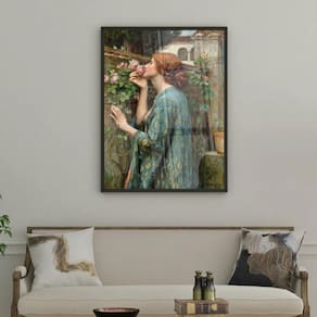 Quadro A Alma Da Rosa John Waterhouse 45X34Cm
