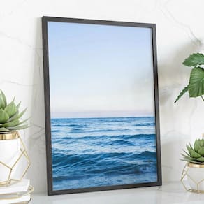 Quadro Decorativo Blue Ocean 24X18Cm - Com Vidro