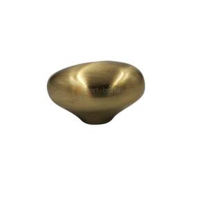 Puxador Ponto Seixo P 30Mm X 23Mm Gold Escovado Dourado Zen