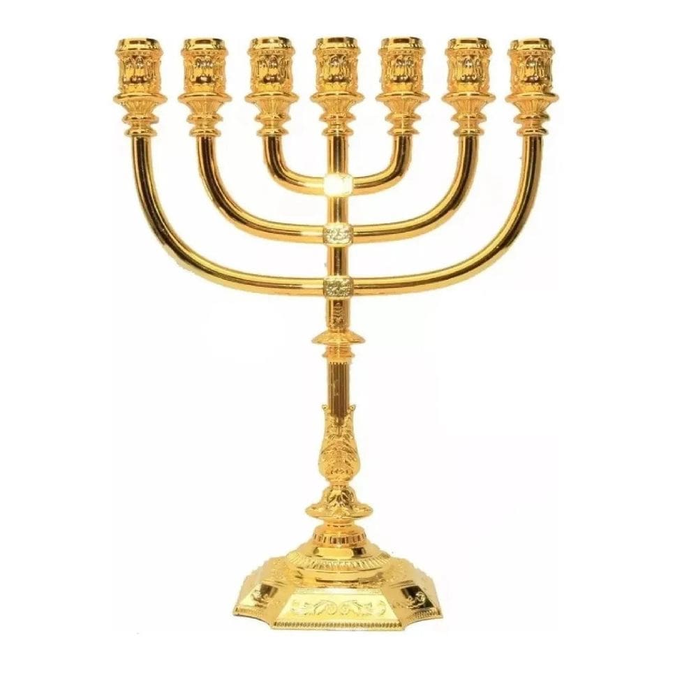 Candelabro Menorah Sete Pontas - Menora Grande - De Israel