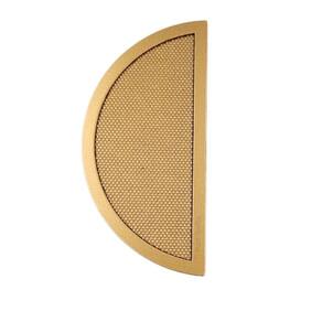 Puxador Concha Meia Lua Paio 64Mm Dourado Matte Fosco Zen