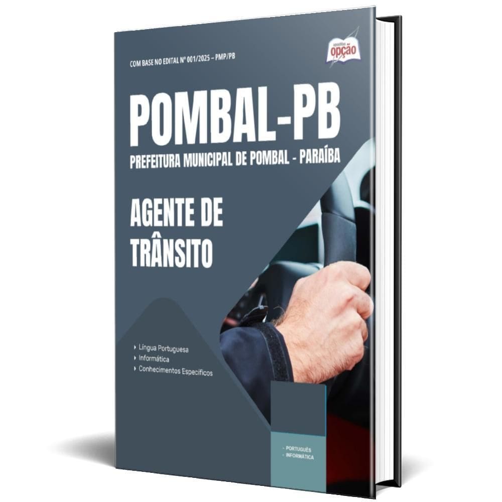 Apostila Prefeitura De Pombal Pb 2025 - Agente De Trânsito