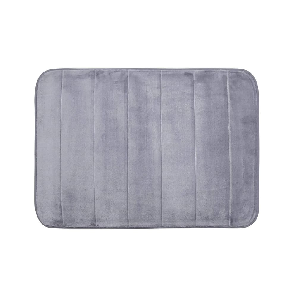 Tapete Nuvem para Banheiro 40cm x 60cm Cinza Kapazi