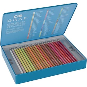 Lápis De Cor Redondo Cis Graf 72 Cores Lata - Sertic