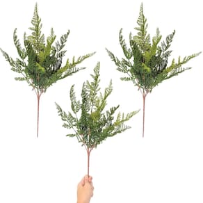 Kit 3 Renda Portuguesa Samambaia Planta Artificial 57Cm