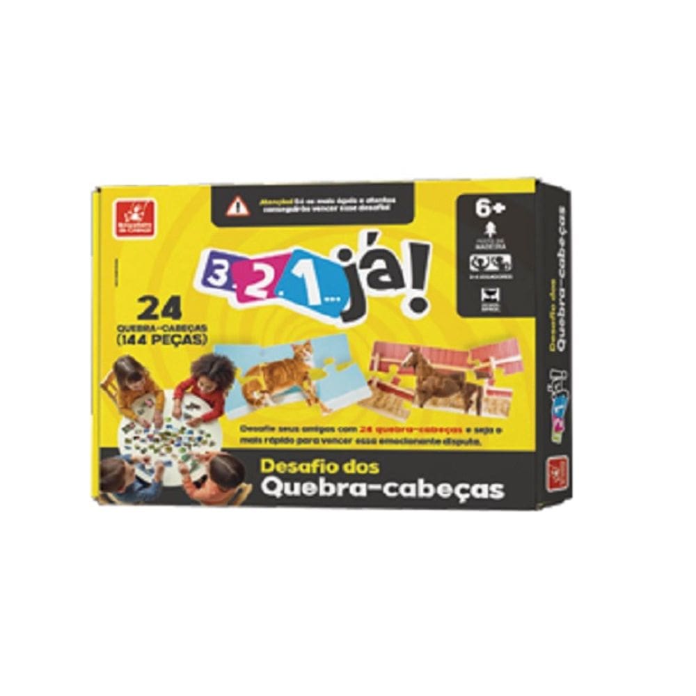 Jogo 3 2 1 Já Desafio Quebra Cabeças