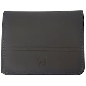 Carteira de Couro Masculina Marrom em L Porta Cartão Veneza Briolly Visor CNH