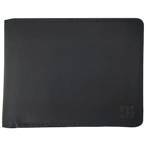 Carteira de Bolso Couro Preto Masculina Porta Moedas Cartão Dinheiro Lisa Briolly