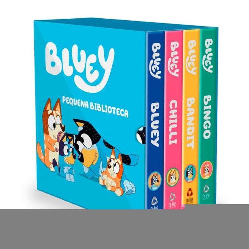 Bluey Pequena Biblioteca Da Bluey - Box Com 4 Livrinhos