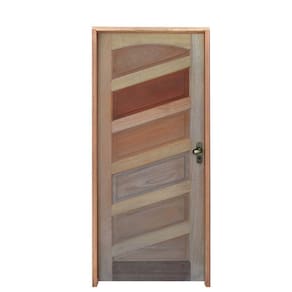 Kit Porta Mirabela Mista 82 X 2.10 Batente Misto 11 Cm Fechadura Externa Lado Esquerdo - Rodam