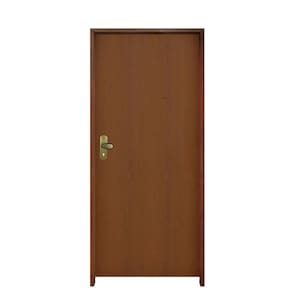 Kit Porta Lisa Padrão Imbuia 72 X 2.10 Batente Ecológico 11cm Fechadura Interna Lado Direito - Hale