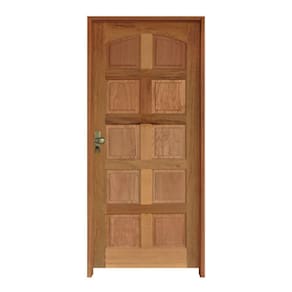 Kit Porta Topázio Mista 82 X 2.10 Batente Misto 11 Cm Fechadura Externa Lado Direito - Rodam