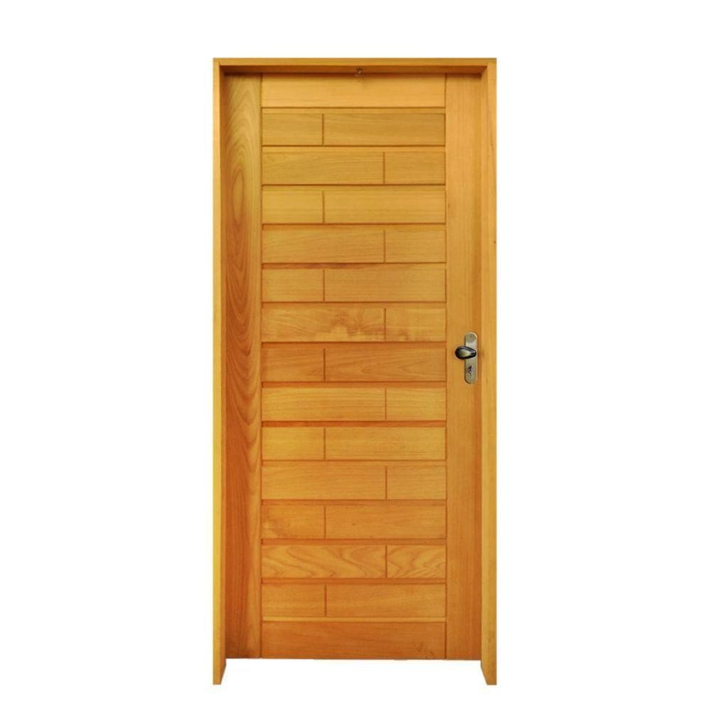 Kit Porta Roma Tauari 72 X 210 Batente 14 Cm Fechadura Externa Lado Esquerdo - Rodam