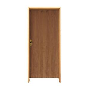 Kit Porta Lisa Padrão Imbuia 72 X 2.10 Batente Misto 11 Fechadura Interna Lado Direito - Hale