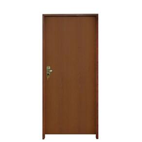 Kit Porta Madeira Lisa Padrão Imbuia 82 X 2.10 Batente Tauari 14cm Fechadura Externa Lado Direito ? Hale