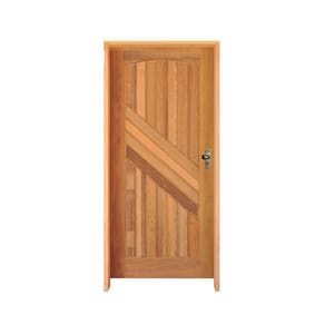 Kit Porta Barcelona 82 X 2.10 Batente 14 Cm Fechadura Externa Lado Esquerdo - Rodam