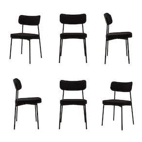 Kit com 6 Cadeiras para Sala de Jantar Mona Yescasa Preto
