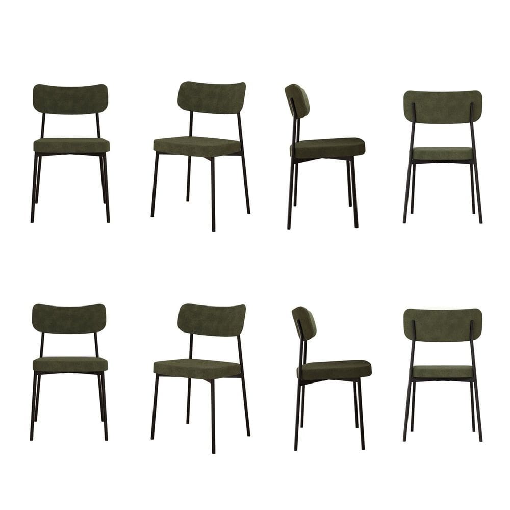 Kit com 8 Cadeiras para Sala de Jantar Mona Yescasa Verde Alga
