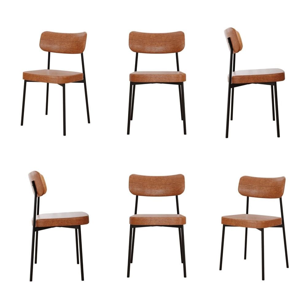 Kit com 6 Cadeiras para Sala de Jantar Mona Yescasa Caramelo