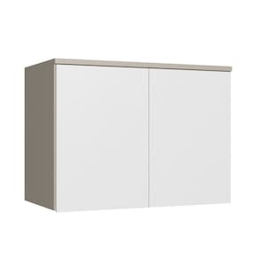 Modulo Aéreo 2 Portas 100cm X 73cm 54cm Niquel|Blanc