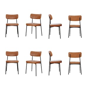 Kit com 8 Cadeiras para Sala de Jantar Mona Yescasa Caramelo