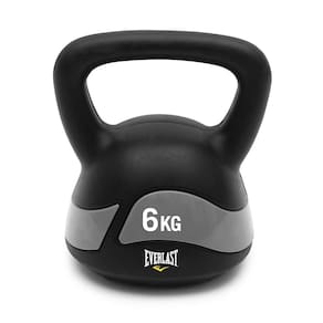 Kettlebell 6kg Everlast Revestido Pvc De Alta Resistência