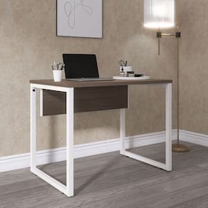 Mesa Madeira 73,5cm X 90cm X 60cm P25 Walnut/Branco