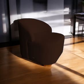 Poltrona Living Sala de Estar Lançamento Marrom