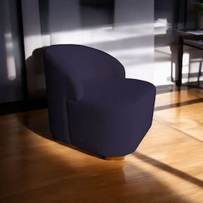 Poltrona Living Sala de Estar Lançamento Azul Marinho