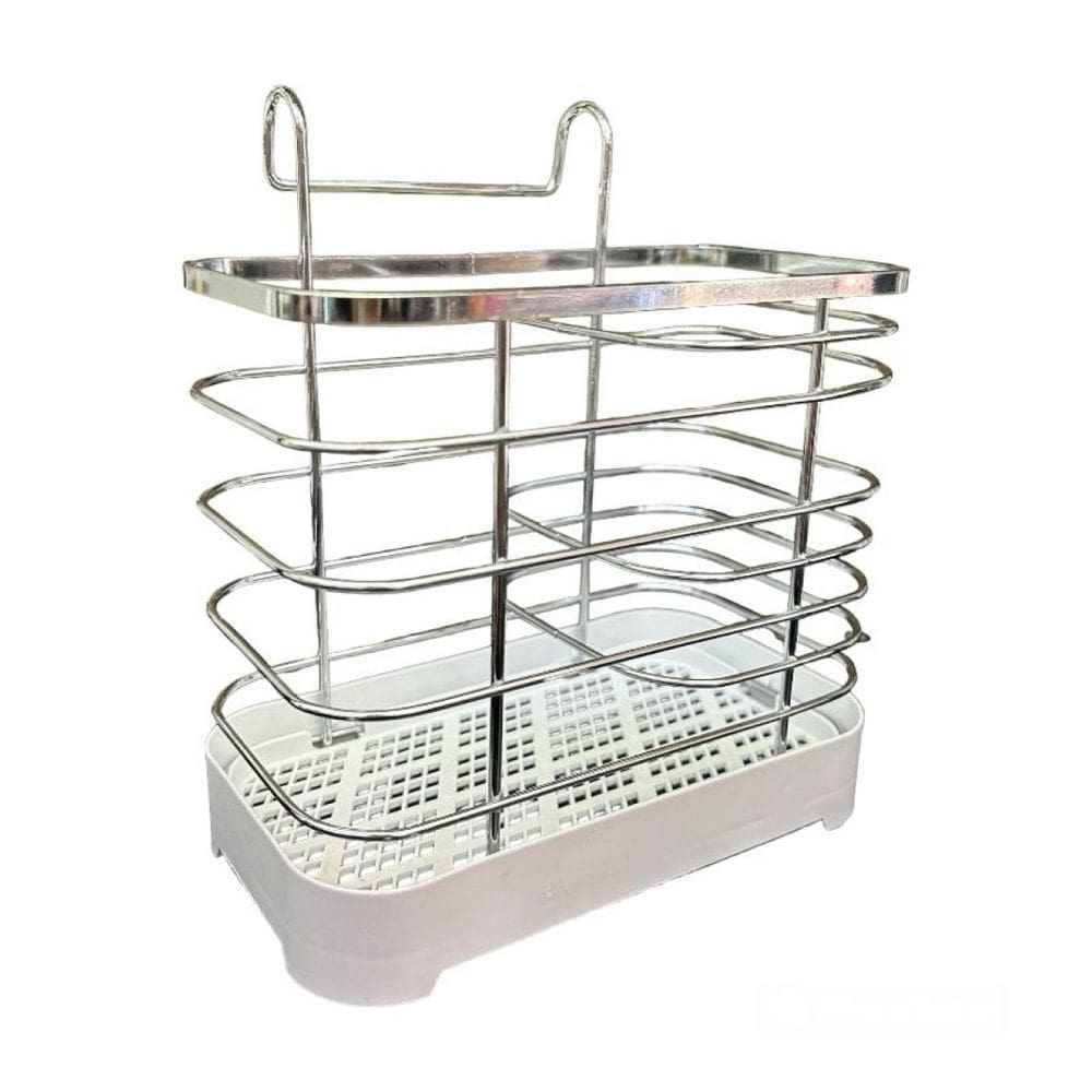 Escorredor De Talheres Aramado em Aço Inoxidável 16cm