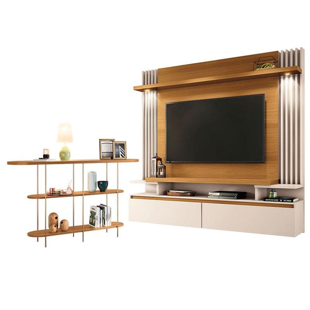 Home Suspenso Cosmo e Aparador Infinity Cinamomo Off White - HB Móveis