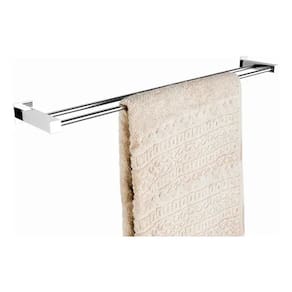 Porta Toalha Toalheiro Duplo 70cm para Banheiro Inox 304 - Qred4013