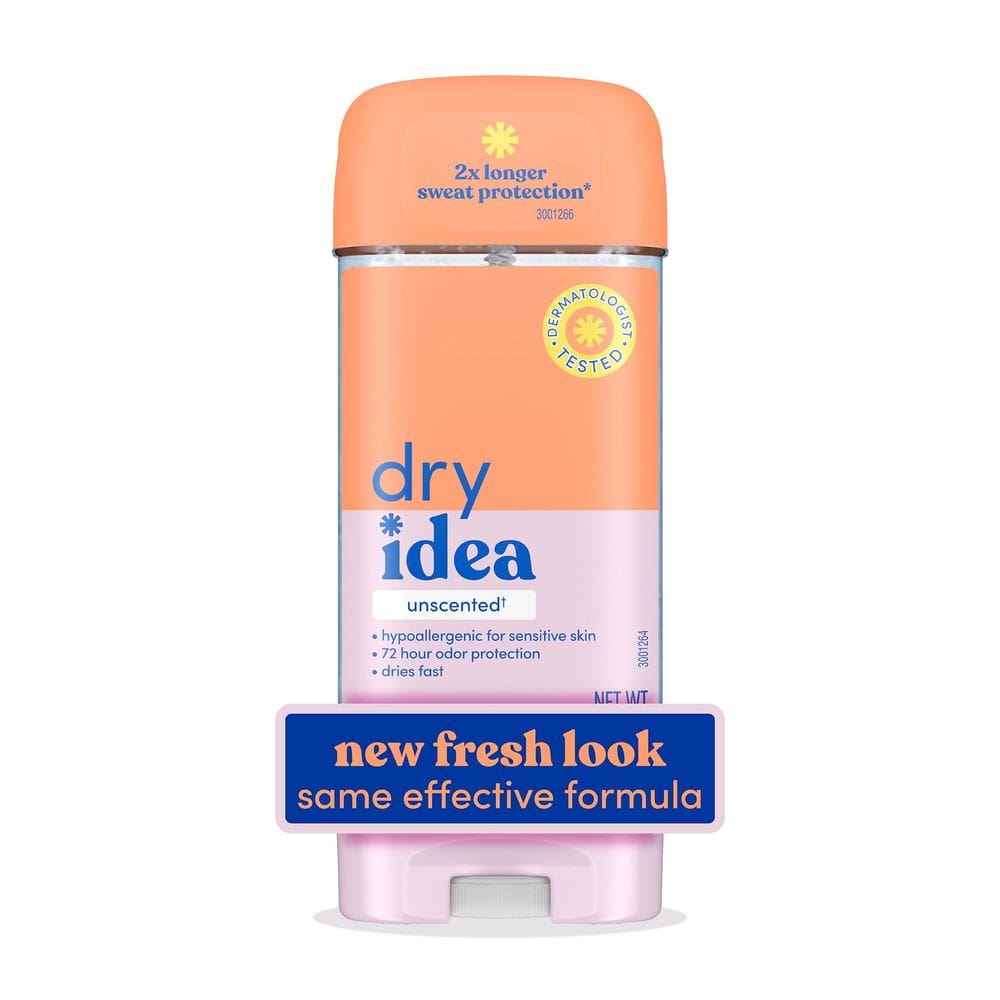 Desodorante Dry Idea Gel e Antitranspirante 72 horas 90 ml sem perfume