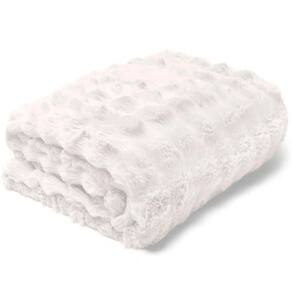 Manta Buettner Queen Microfibra 100% Poliéster Flannel Aspen 2,40mx2,60m Branco