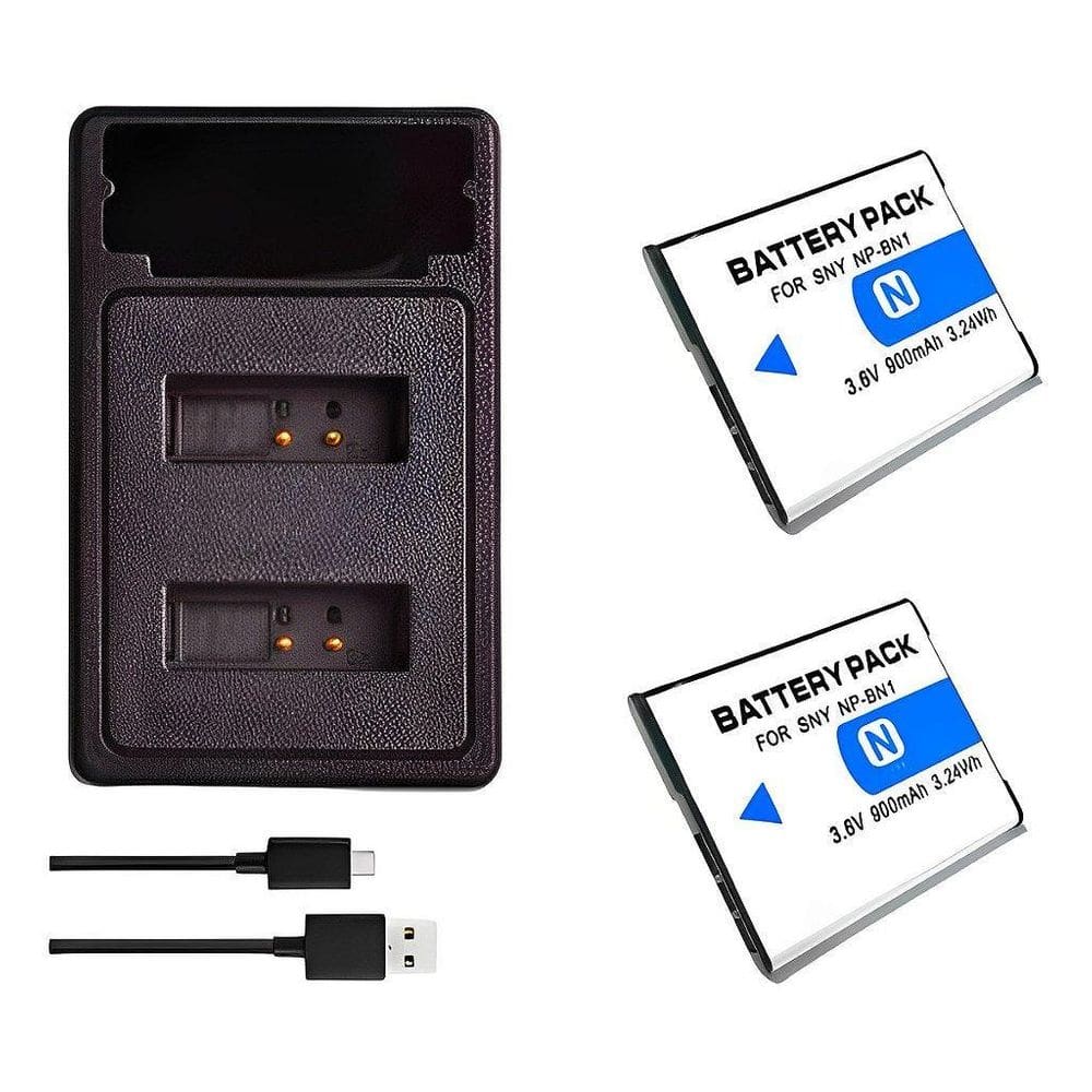 Kit 2 Baterias Np-Bn1 Para Sony Cybershot Dsc-Qx10 Qx30 T110