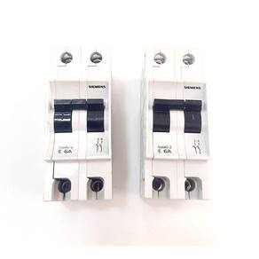 2 Disjuntores Bipolar In 20A Curva C Icn 3Ka Siemens