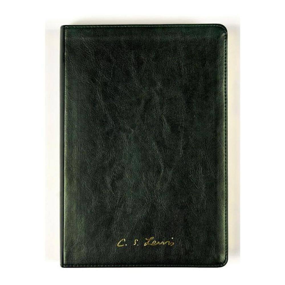 Bíblia C.S. Lewis Naa, Couro-Soft Verde, Leitura Perfeita