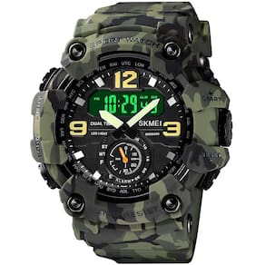 Relógio Gosasa S-Shock Camouflage Green à prova d`água para homens